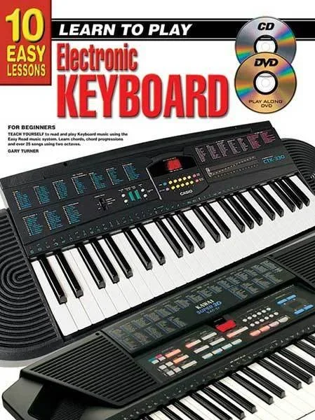 10 Easy Lessons Learn To Play Keyboard Book/CD/DVD Book