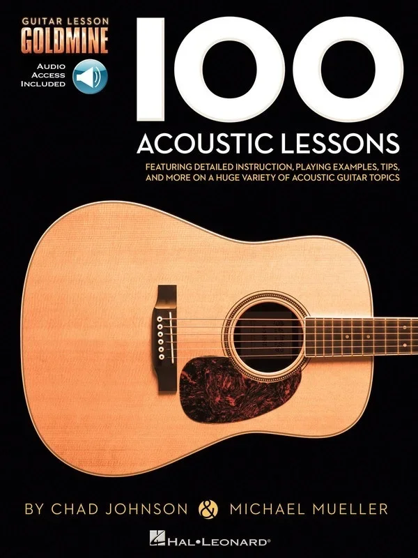 100 Acoustic Lessons Guitar Goldmine Book/Online Audio (Softcover Book/Online Audio)