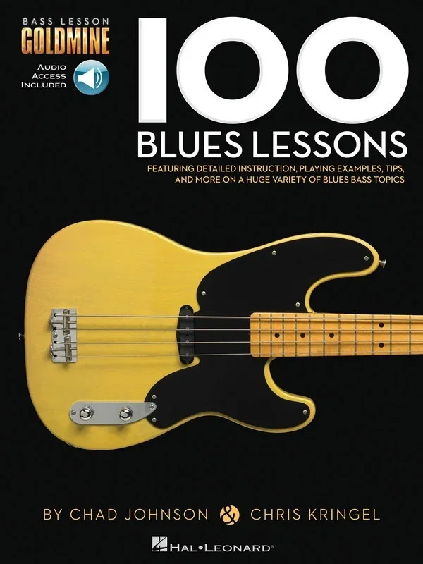 100 Blues Lessons Bass Guitar Goldmine Book/Online Audio (Softcover Book/Online Audio)