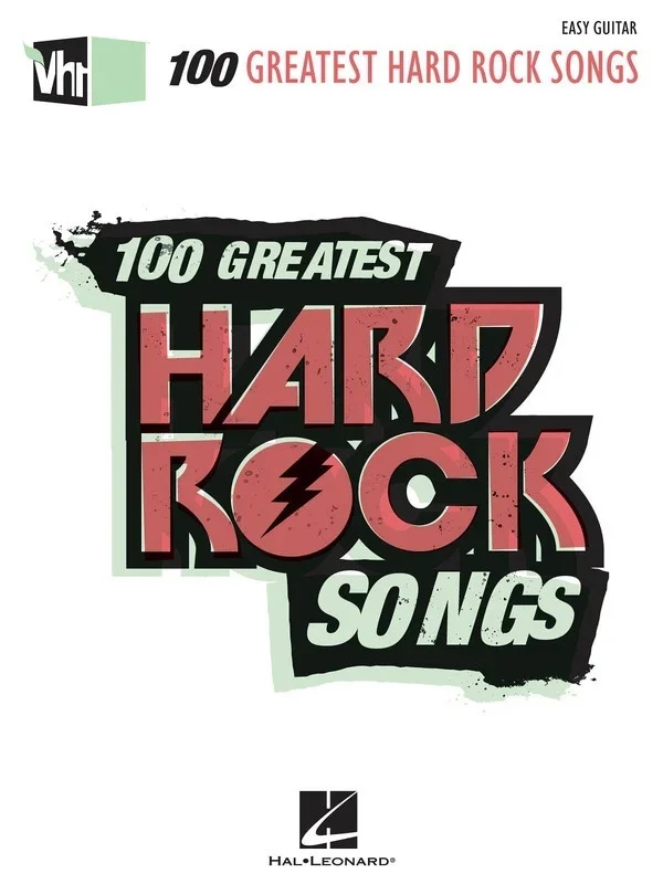 100 Greatest Hard Rock Songs Easy Guitar Vh1 (Softcover Book)