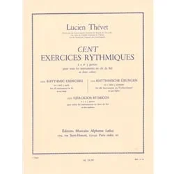 100 Rhythmic Excercises for 2 Instruments Volume 1