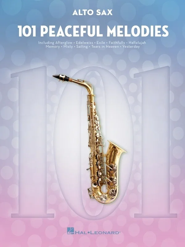 101 Peaceful Melodies For Alto Sax Softcover Book (Alto Saxophone)