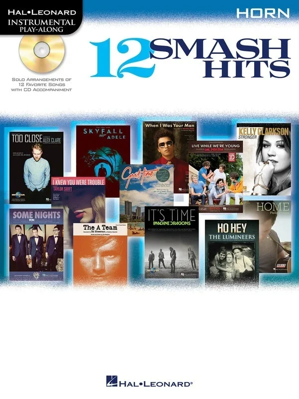 12 Smash Hits Book/CD French Horn (Softcover Book/CD)