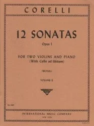 12 Sonatas Op. 1, Volume 2 – Violin Duet and Piano (Cello ad lib)