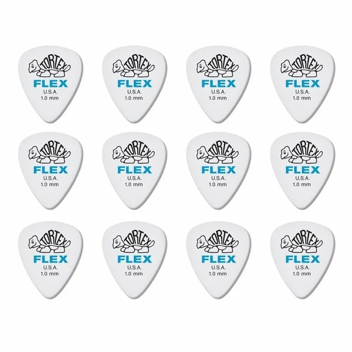 12 x Dunlop Tortex FLEX 1.00MM Gauge Guitar Picks 428R Plectrums