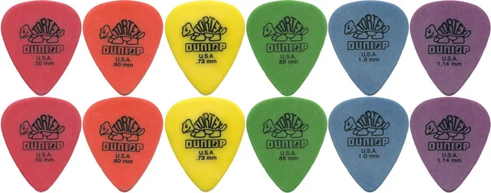 12 x Jim Dunlop Tortex Standard MIXED Guitar Picks Starter Set [AUSSIE STOCKIST]