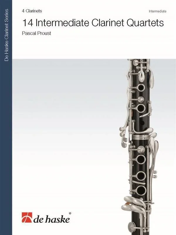 14 Intermediate Clarinet Quartets (Music Score/Parts) Book