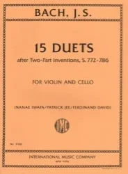 15 Duets after Two-Part Inventions, S. 772-786 – Violin and Cello Duet