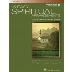 15 Easy Spiritual Arrangements for the Progressing Singer – Low Voice Book and CD