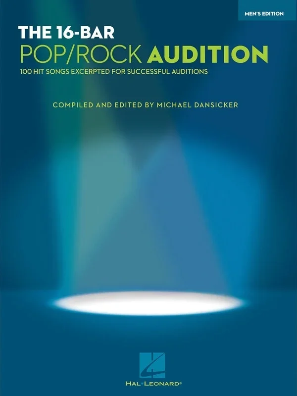 16 Bar Pop Rock Audition Mens Edition (Softcover Book)