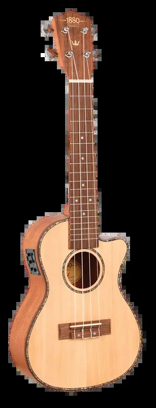 1880 Ukulele Co 200 Series Concert Electric Acoustic Cutaway Ukulele