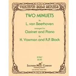 2 Minuets – Clarinet and Piano