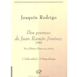 2 Poemas de Juan Ramon Jimenez – Voice and Flute (or Piano)