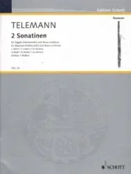2 Sonatinas in C Minor and A Minor – Bassoon (or Cello) and Piano