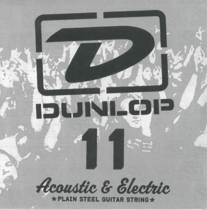 2 x Jim Dunlop DPS011 Single Plain Steel .011 E 1st Acoustic Guitar String