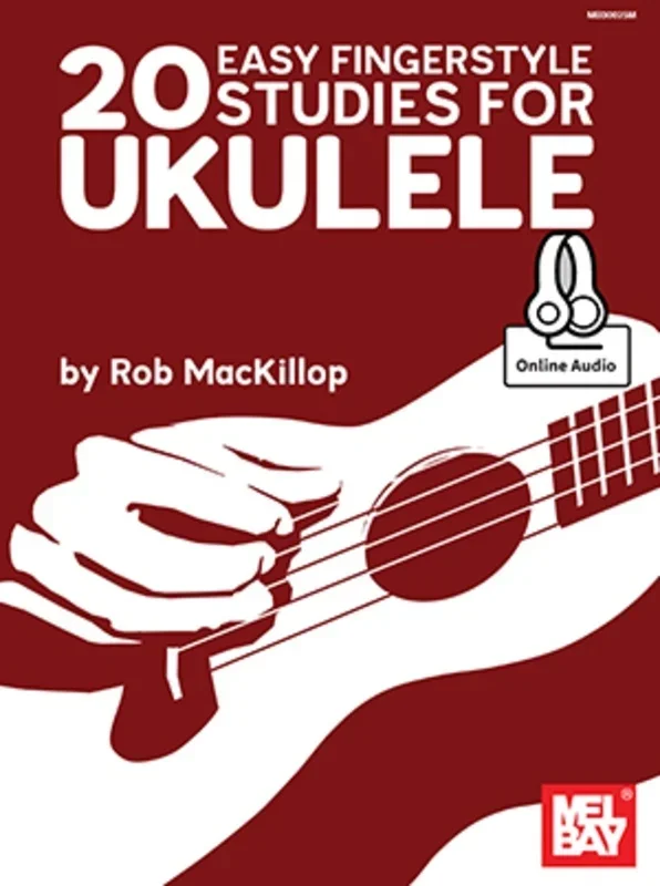 20 Easy Fingerstyle Studies For Ukulele Book/Oa (Softcover Book/Online Audio) Book