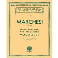 20 Elementary And Progressive Vocalises, Op 15 – Medium Voice
