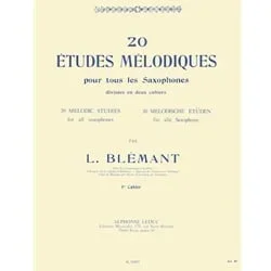 20 Melodic Studies for All Saxophones, Volume 1