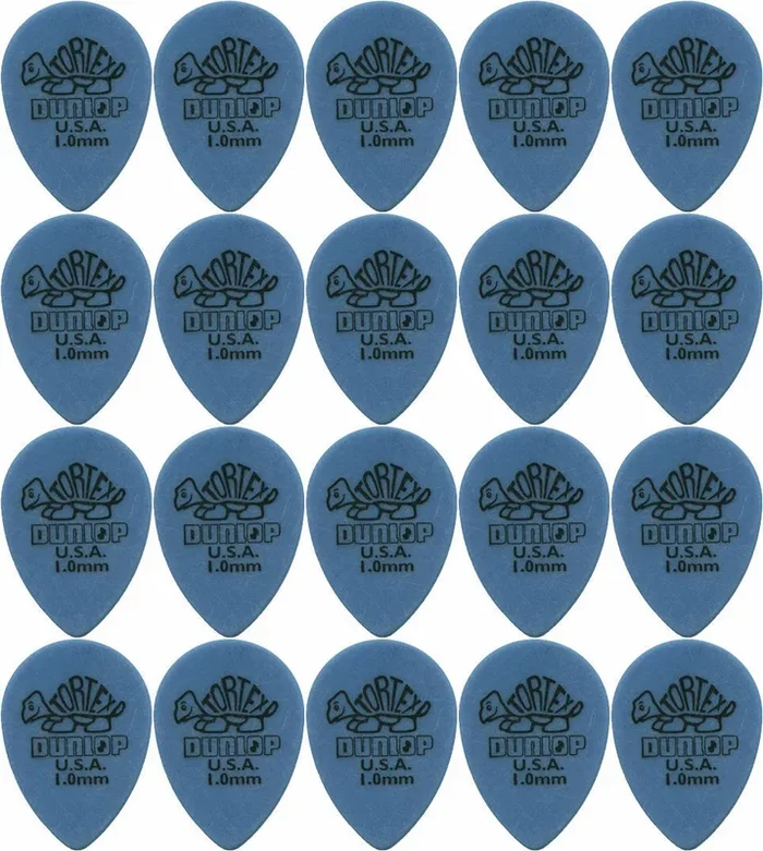 20 x Jim Dunlop Tortex Small Tear Drop 1.0MM Gauge Guitar Picks 423R