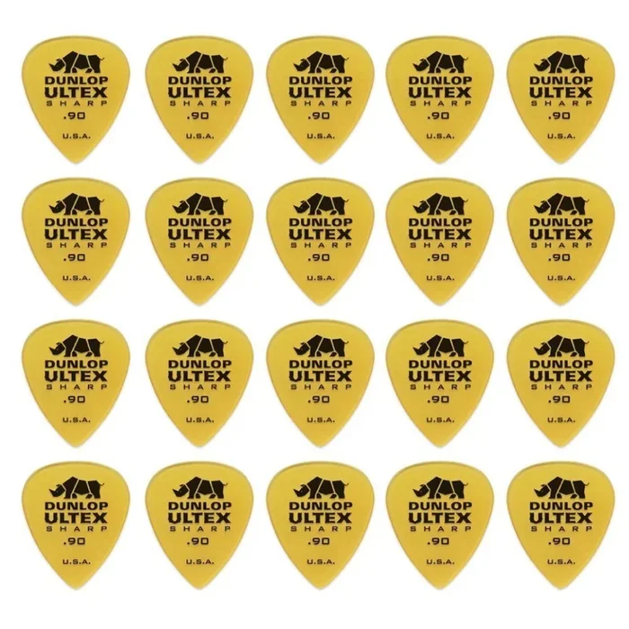 20 x Jim Dunlop Ultex Sharp 0.90MM Gauge Guitar Picks 433R Plectrums, Pack
