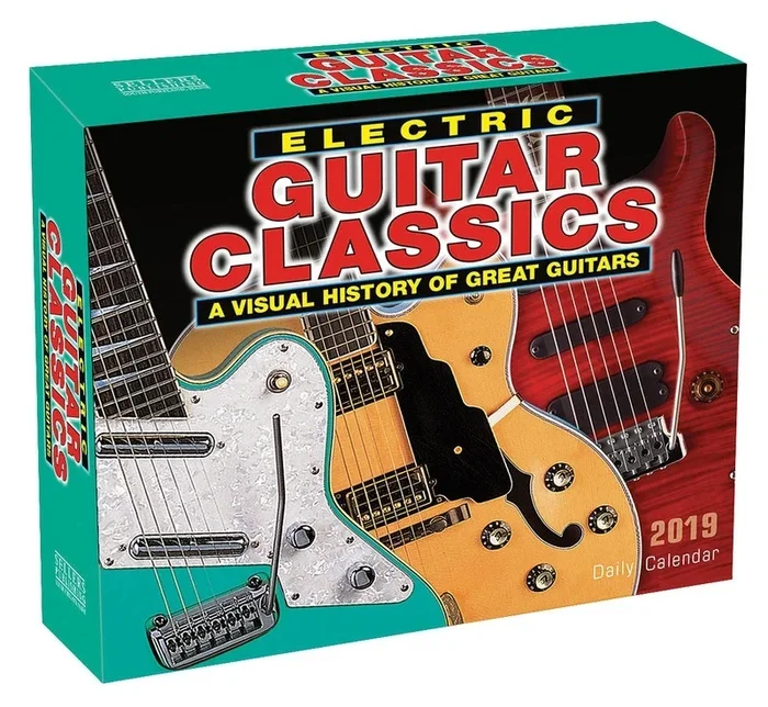 2019 Electric Guitar Classics Daily Desk Calendar
