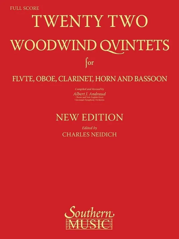 22 Woodwind Quintets (Softcover Book)