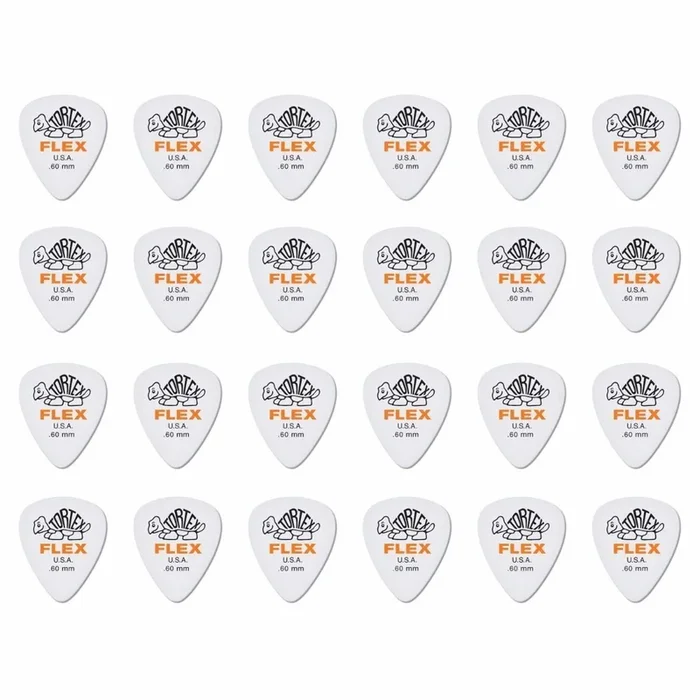 24 x Dunlop Tortex FLEX 0.60MM Gauge Guitar Picks 428R Plectrums