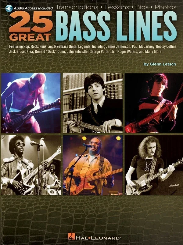 25 Great Bass Lines Book/CD (Softcover Book/CD)