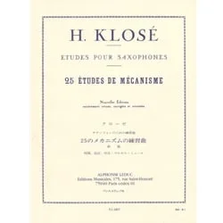 25 Mechanical Studies for Saxophone