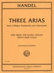 3 Arias – Oboe (or Flute), Violin, Viola and Cello