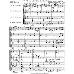 3 Lyric Pieces, Op. 12 – Clarinet Quartet