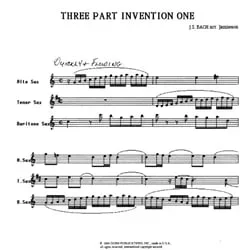 3-Part Invention No. 1 – Saxophone Trio (ATB)