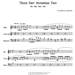 3-Part Invention No. 2 – Oboe, Clarinet and Bassoon