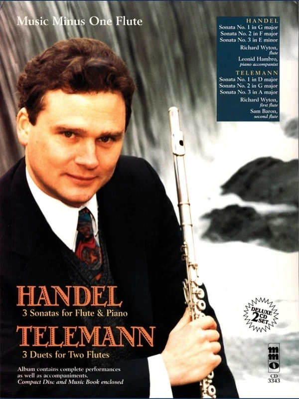 3 Sonatas Flute/Piano 3 Duets Flute Book/CD (Softcover Book/CD)