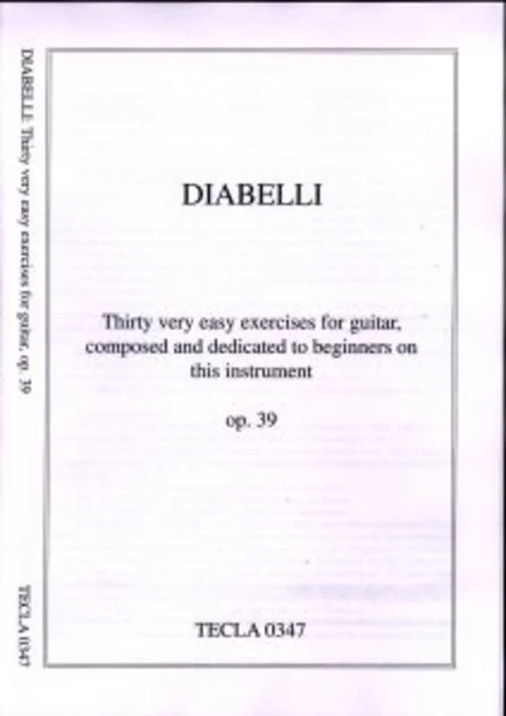 30 Very Easy Exercises For Guitar Op 39