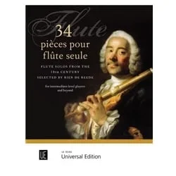 34 Pieces for Solos Flute – Flute Unaccompanied
