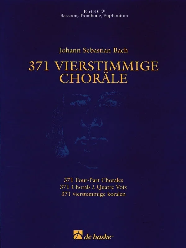 371 Four Part Chorales Part 3 C Bass Clef (Part) Book
