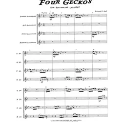 4 Geckos – Saxophone Quartet (SATB)