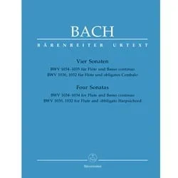 4 Sonatas, BWV 1030, 1032, 1034, and 1035 – Flute and Piano