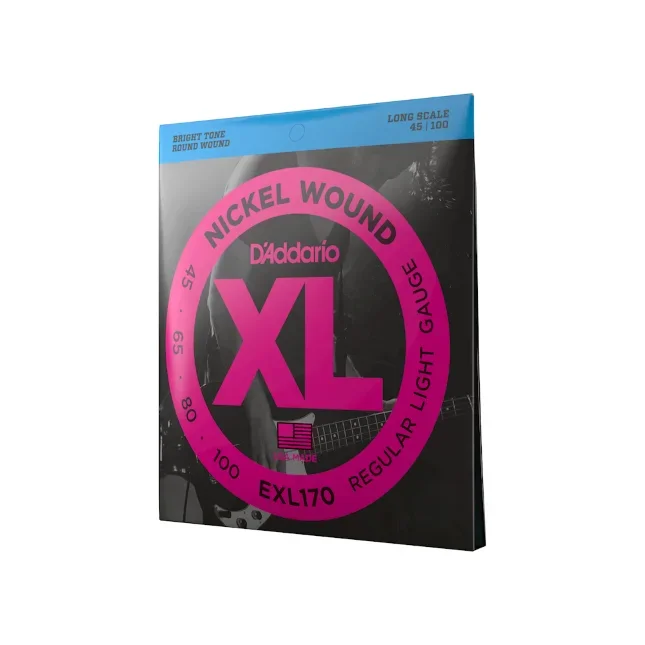 45-100 Regular Light, Long Scale, XL Nickel Bass Strings