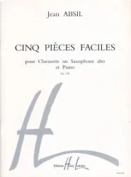 5 Easy Pieces, Op. 138 – Clarinet (or Alto Sax) and Piano