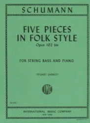 5 Pieces in Folk Style, Op. 102 – String Bass and Piano