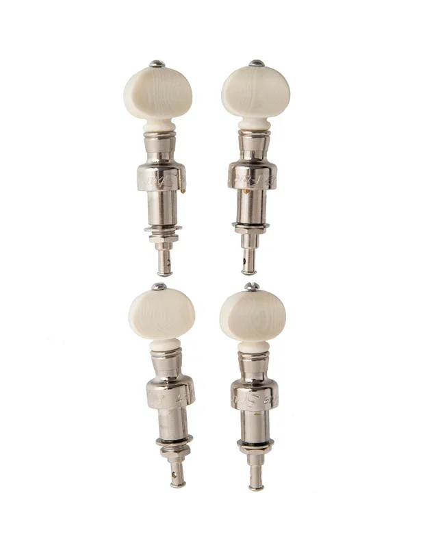 5-Star Nickel Banjo Pegs, Ivoroid Buttons, Set of 4