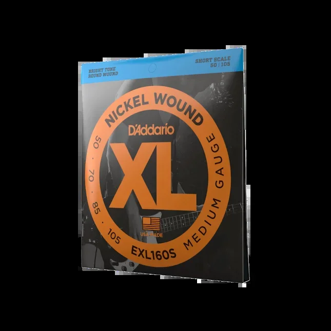 50-105 Medium, Short Scale, XL Nickel Bass Strings