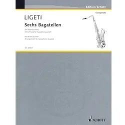 6 Bagatelles – Saxophone Quartet (SATB)