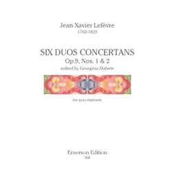6 Duos Concertans, Op. 9 Nos. 1 & 2 – Clarinet Duet