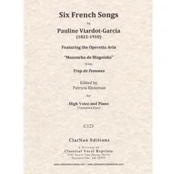 6 French Songs – High Voice and Piano