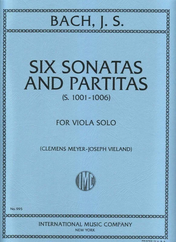 6 Sonatas And Partitas Orig Violin For Viola Solo (Softcover Book)