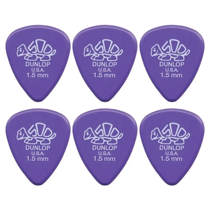 6 x Dunlop Premium DELRIN 500 1.50MM Gauge Guitar Picks 41R