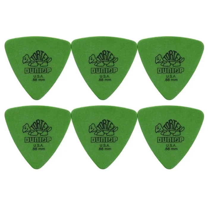 6 x Dunlop Tortex Triangle .88MM Gauge Guitar Picks 431R Plectrums